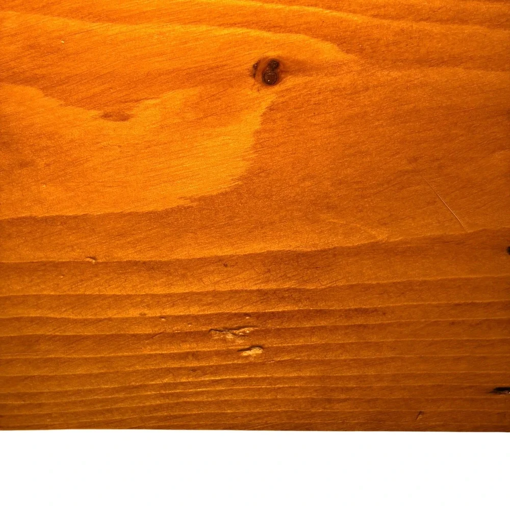 VTG 1970s Pine Wood‎ Shadow Box Wall Shelf Rustic Country Scalloped Display Case